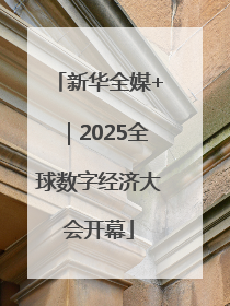 新华全媒+｜2025全球数字经济大会开幕