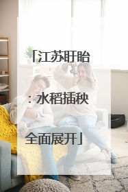 江苏盱眙：水稻插秧全面展开