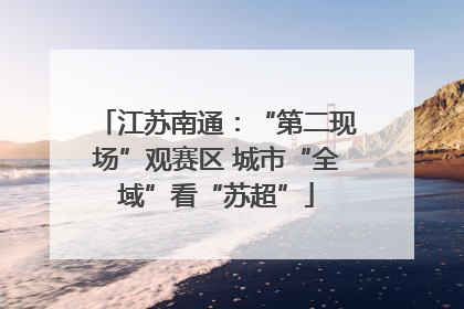 江苏南通：“第二现场”观赛区 城市“全域”看“苏超”