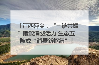 江西萍乡：“三链共振”赋能消费活力 生态五陂成“消费新枢纽”