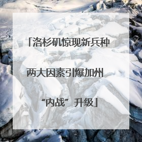 洛杉矶惊现新兵种 两大因素引爆加州“内战”升级