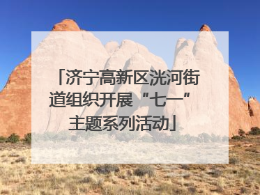济宁高新区洸河街道组织开展“七一” 主题系列活动
