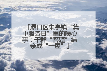渌口区朱亭镇“集中服务日”里的暖心事：干群“答题”结亲成“一屋”