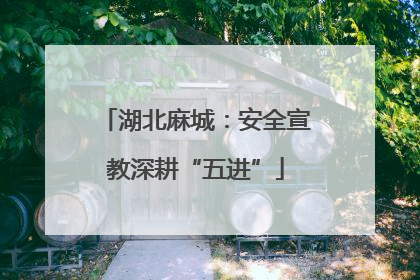 湖北麻城：安全宣教深耕“五进”