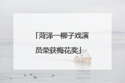 菏泽一柳子戏演员荣获梅花奖