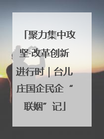 聚力集中攻坚·改革创新进行时｜台儿庄国企民企“联姻”记