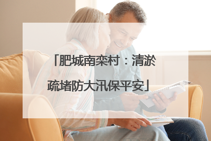 肥城南栾村：清淤疏堵防大汛保平安
