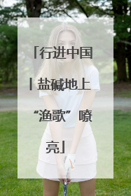 行进中国丨盐碱地上“渔歌”嘹亮