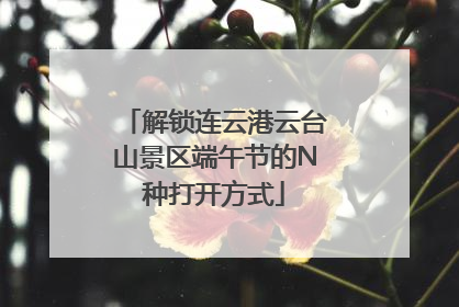 解锁连云港云台山景区端午节的N种打开方式