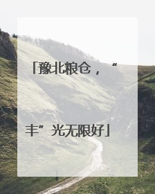 豫北粮仓，“丰”光无限好