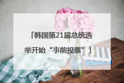 韩国第21届总统选举开始“事前投票”