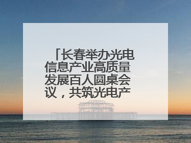 长春举办光电信息产业高质量发展百人圆桌会议，共筑光电产业创新生态