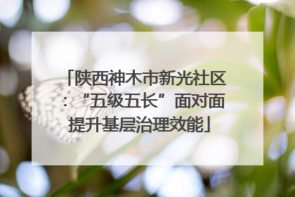 陕西神木市新光社区：“五级五长”面对面 提升基层治理效能