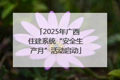 2025年广西住建系统“安全生产月”活动启动