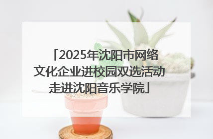 2025年沈阳市网络文化企业进校园双选活动走进沈阳音乐学院