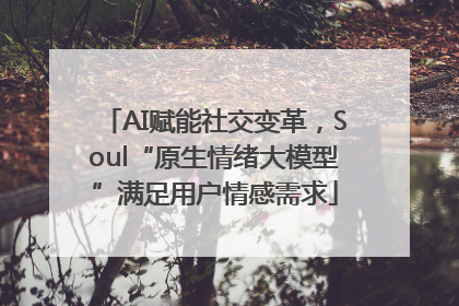AI赋能社交变革，Soul“原生情绪大模型”满足用户情感需求