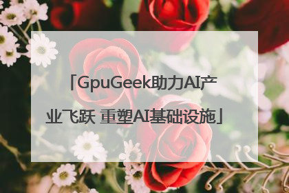 GpuGeek助力AI产业飞跃 重塑AI基础设施