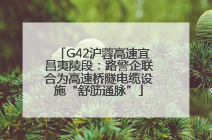 G42沪蓉高速宜昌夷陵段：路警企联合为高速桥隧电缆设施“舒筋通脉”